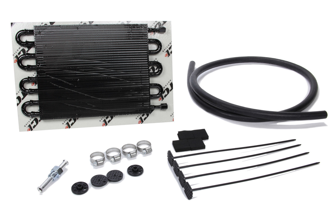 TCI Racing Cooler Part Number 823200 with Aluminum Tube Type Design and 6 AN Female Fittings