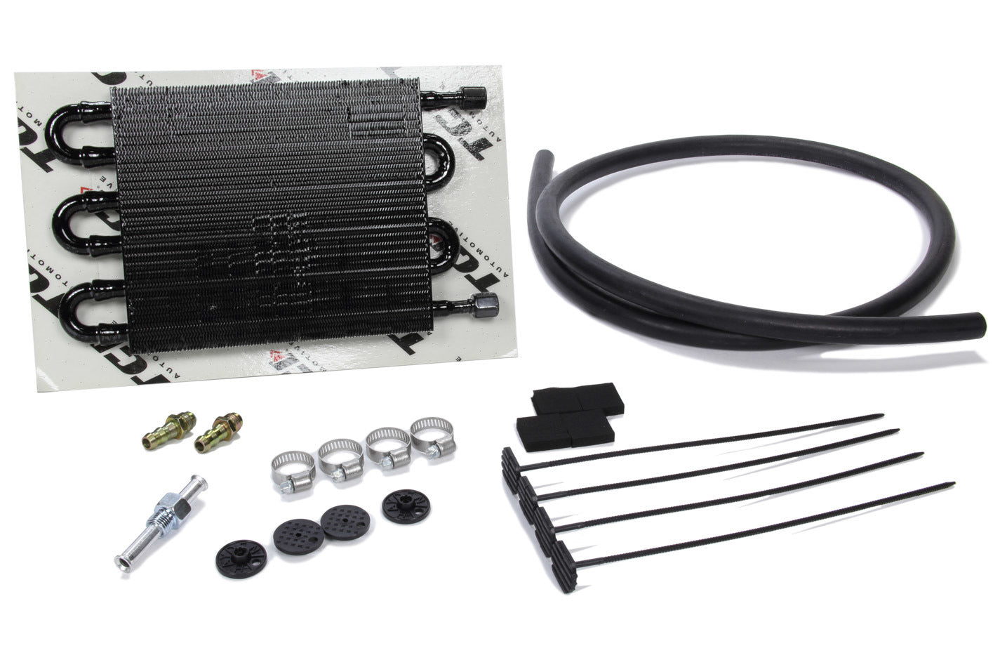 TCI 823800 Racing Cooler for Automatic Transmission, 16.188 x 10 x 0.75 Inches, Aluminum Black Finish