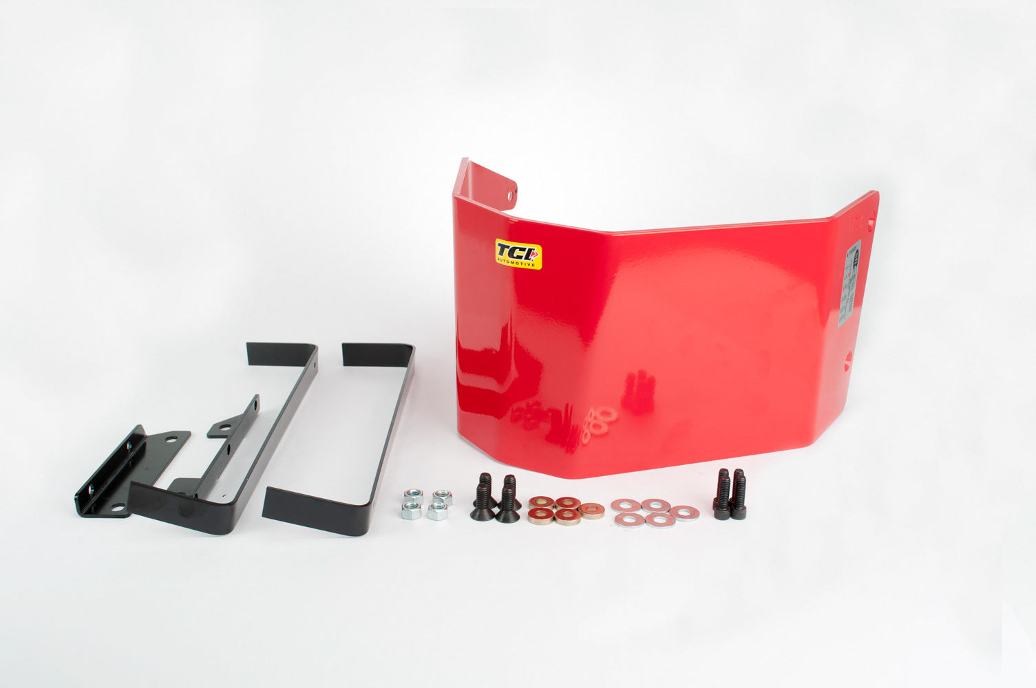 TCI TH350 Transmission Shield with Red Powder Coat for Automatic Transmissions