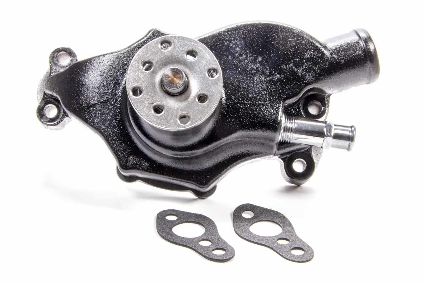 TUFF-STUFF 1354NCS Water Pump for Small Block Chevrolet, Mechanical, High Volume, Black Powder Coat Finish