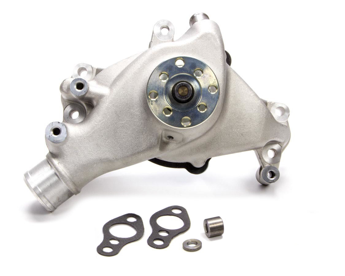 TUFF-STUFF 1448NC Water Pump for Small Block Chevy, Long Cast Aluminum, Supercool High Volume Design