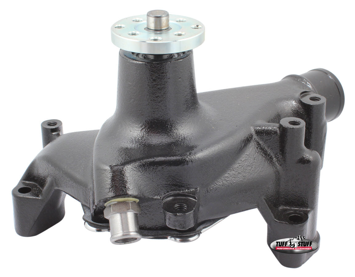 TUFF-STUFF 1449NC SBC Water Pump Long Black Cast for Small Block Chevy