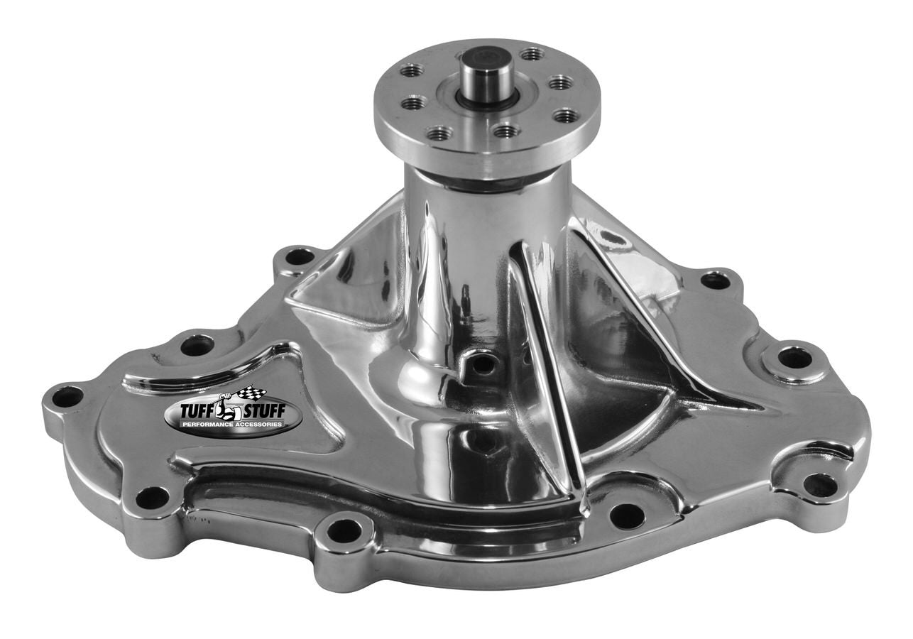 TUFF-STUFF 1475AA Pontiac Water Pump Chrome Aluminum for V8 Engines