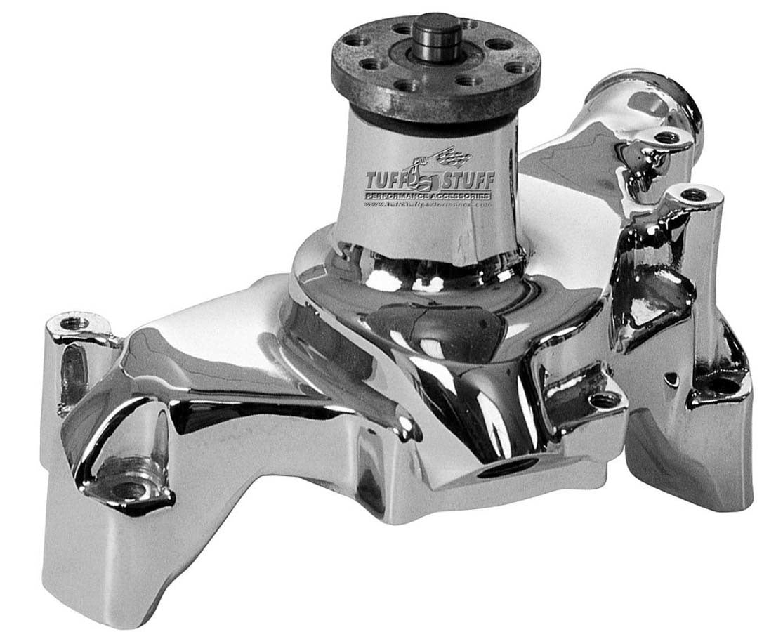 TUFF-STUFF 1511NA SBC Aluminum Long Water Pump Chrome