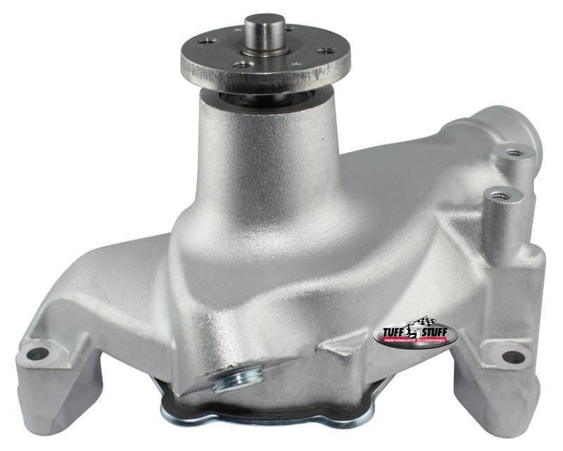 TUFF-STUFF SBC Water Pump Long Smoothie As Cast for Small Block Chevy, Mechanical, Aluminum, Reverse Rotation
