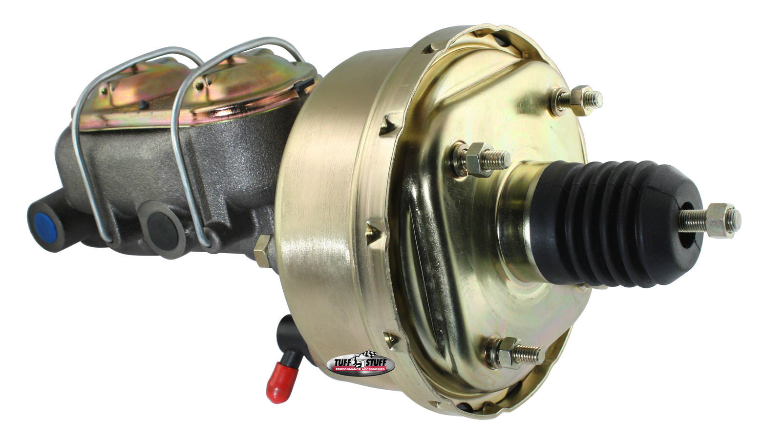 TUFF-STUFF 2121NB Master Cylinder and Booster Kit with 1.125 Inch Bore, Steel Construction, Gold Zinc Finish