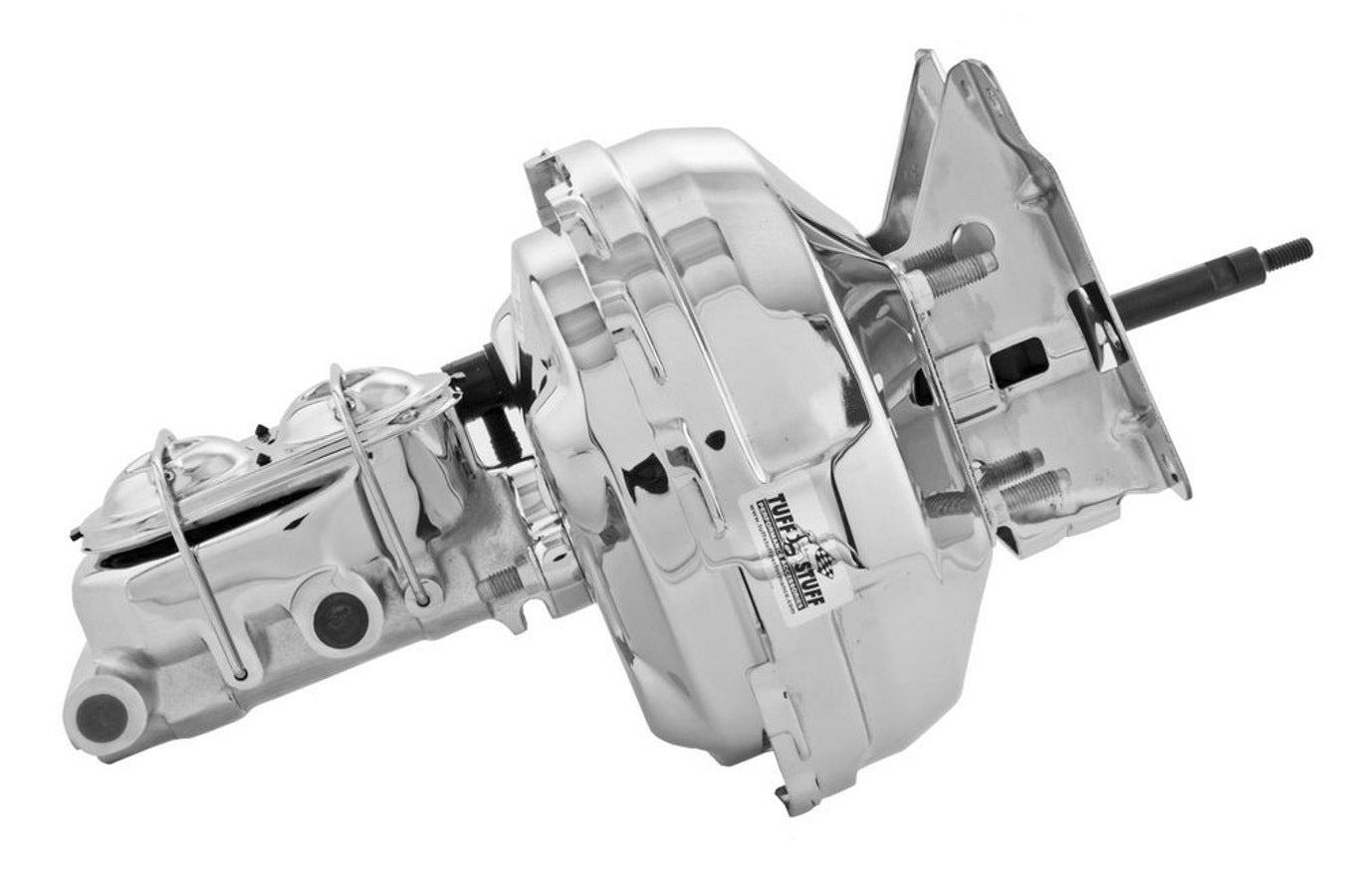 TUFF-STUFF 2132NA-1 Master Cylinder and Booster for GM Fullsize Trucks, 11 Inch Dual Diaphragm, Steel, Chrome Finish