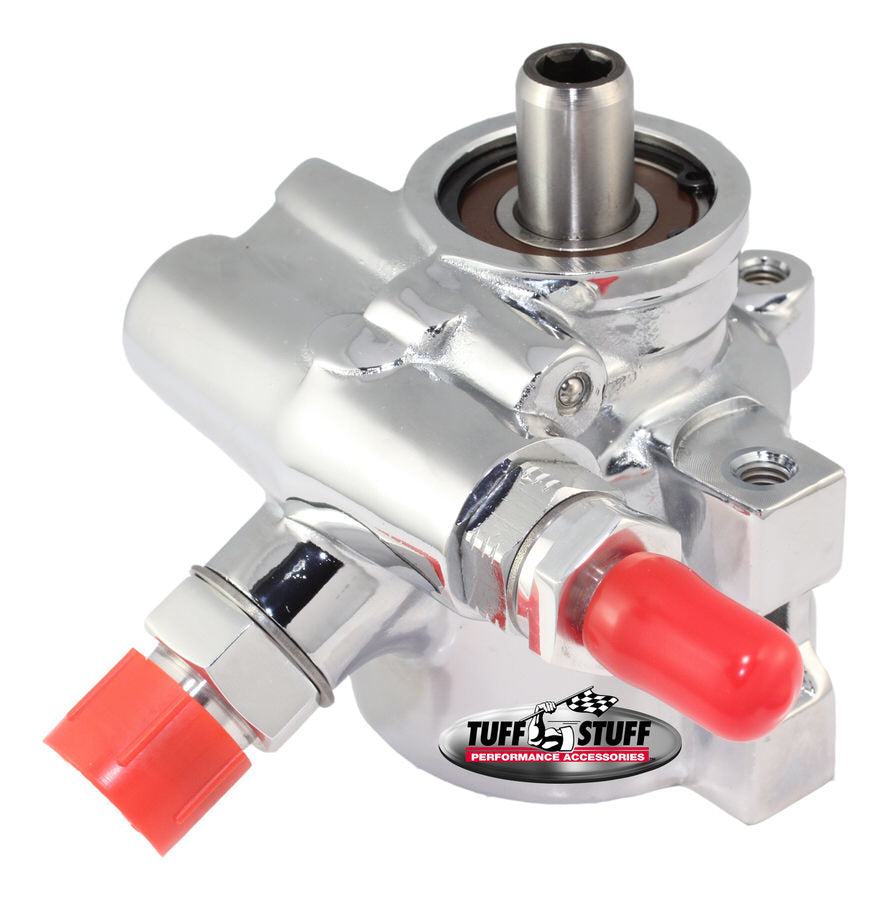 TUFF-STUFF 6175ALD-2 Power Steering Pump for GM Type 2 with Chrome Finish and Aluminum Construction