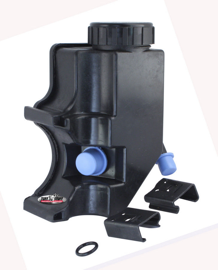 TUFF-STUFF 6175ARES Power Steering Reservoir for GM Type 2 Pumps, Black Plastic