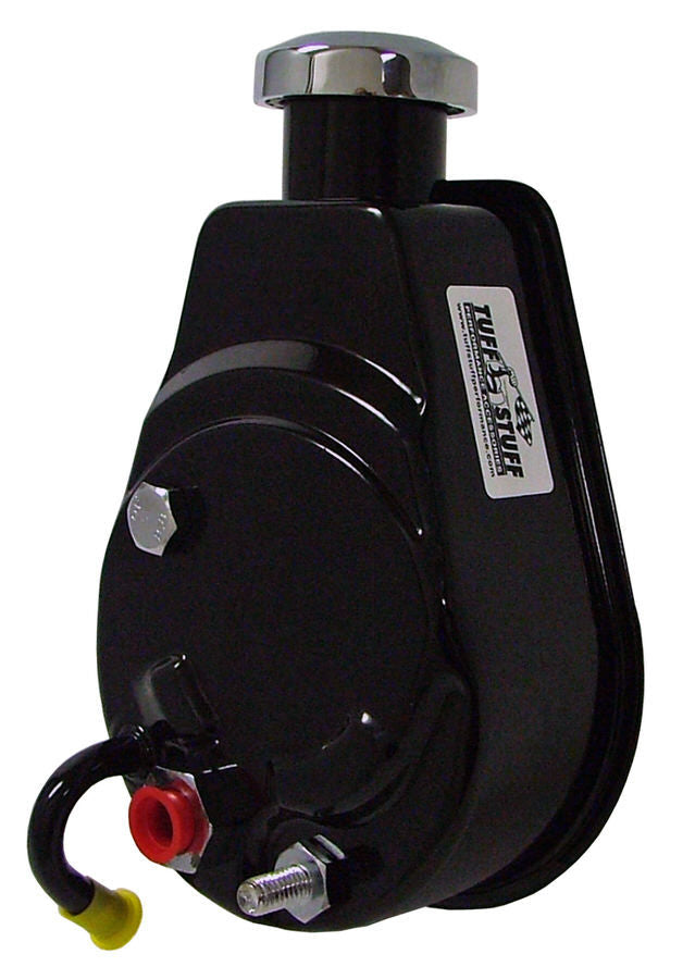TUFF-STUFF 6188B Saginaw Universal Power Steering Pump - 3 GPM Flow Rate, 1200 PSI Pressure, Steel Construction, Black Powder Coat Finish