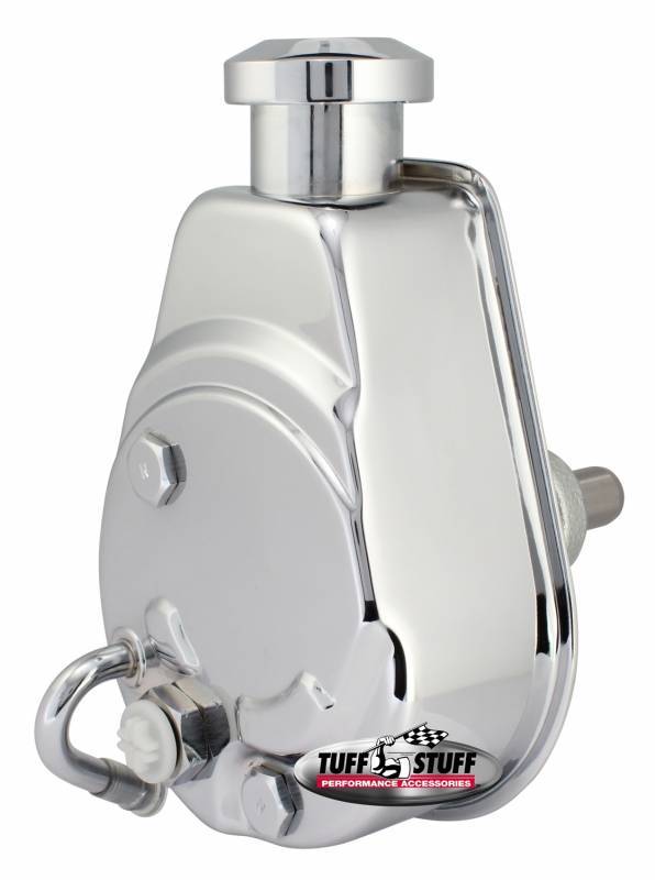 TUFF-STUFF GM Power Steering Pump Press Fit Shaft Chrome 6189A for Small Block Chevy and GM Fullsize SUVs and Trucks