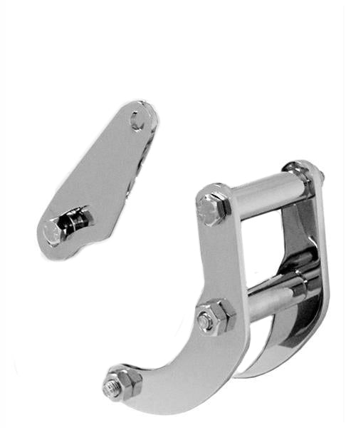 TUFF-STUFF BBC Power Steering Pump Bracket SWP Chrome for Big Block Chevy, Driver Side, Block Mount, Steel