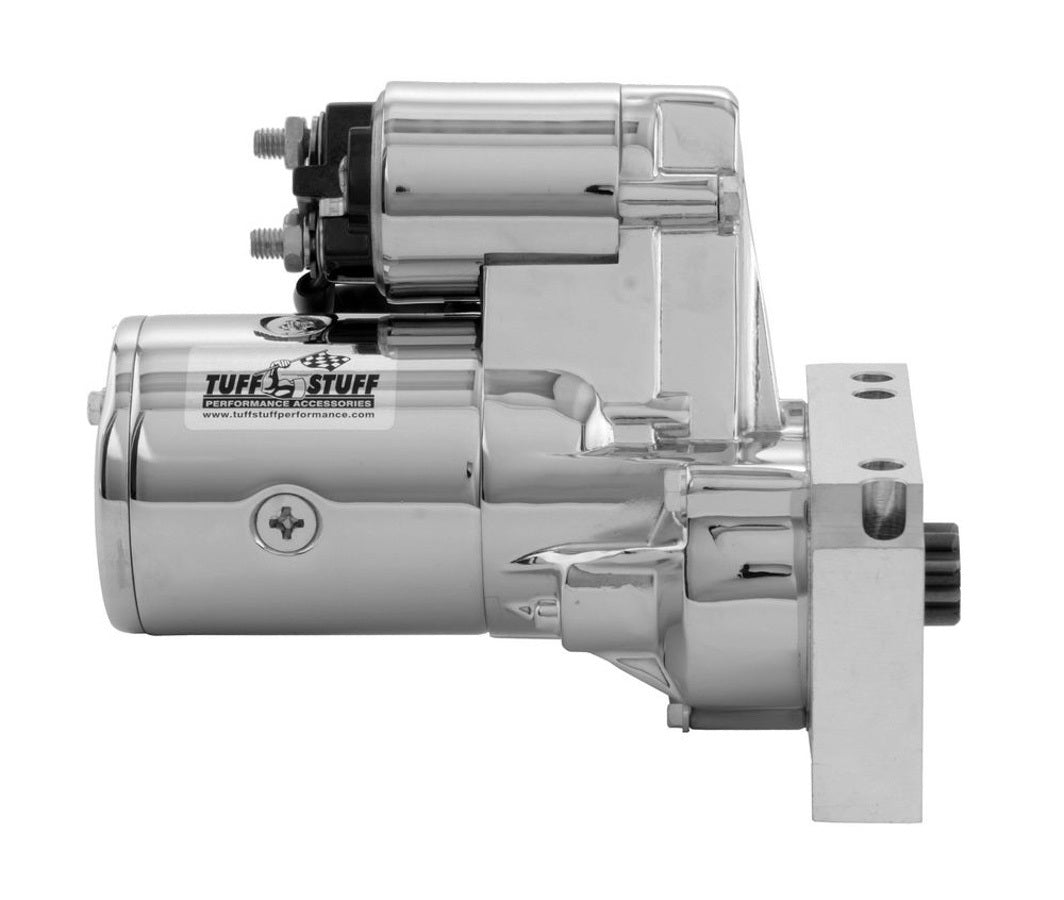 TUFF-STUFF 6584A Chevy Gear Reduction Starter with Chrome Finish and Adjustable Mounting Block