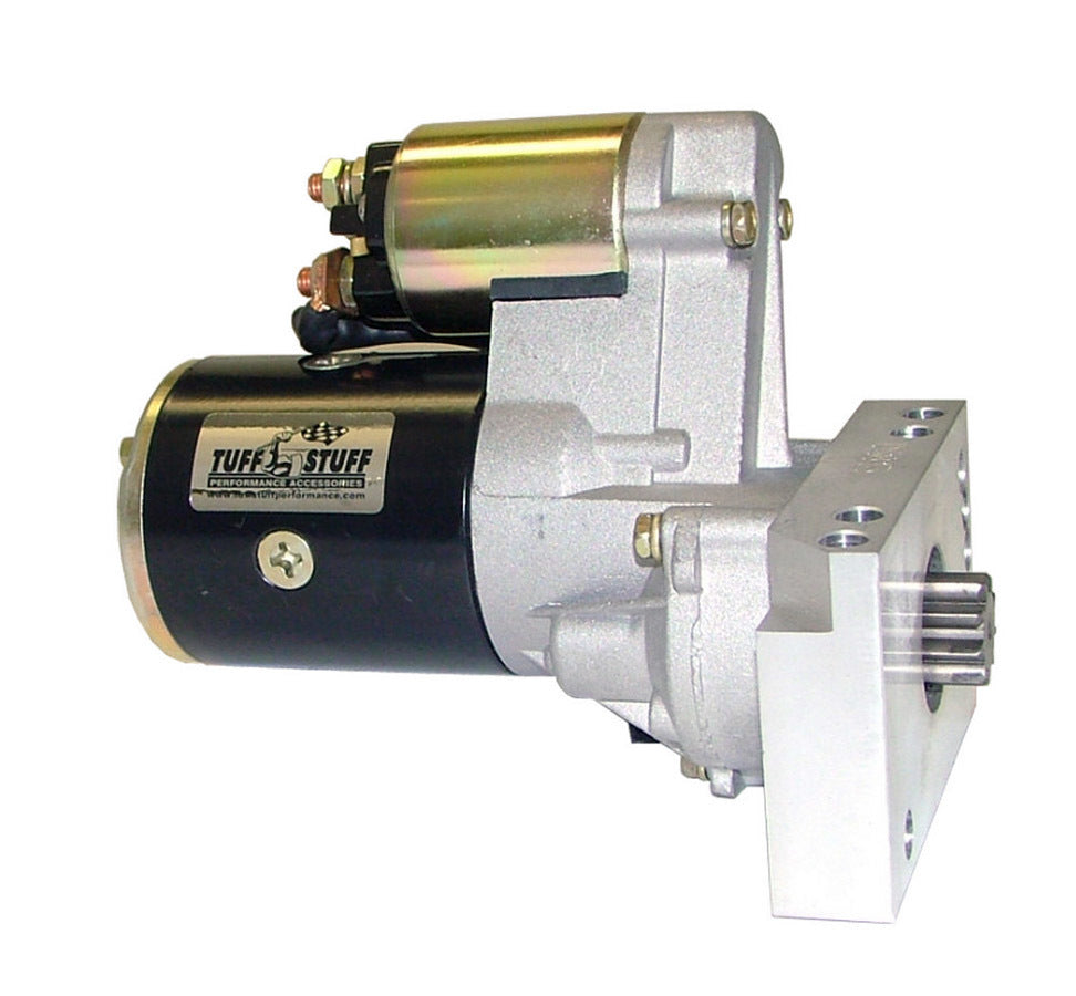 TUFF-STUFF 6584B Gear Reduction Mini Starter for Chevy V8 with Straight Mount and Adjustable Block