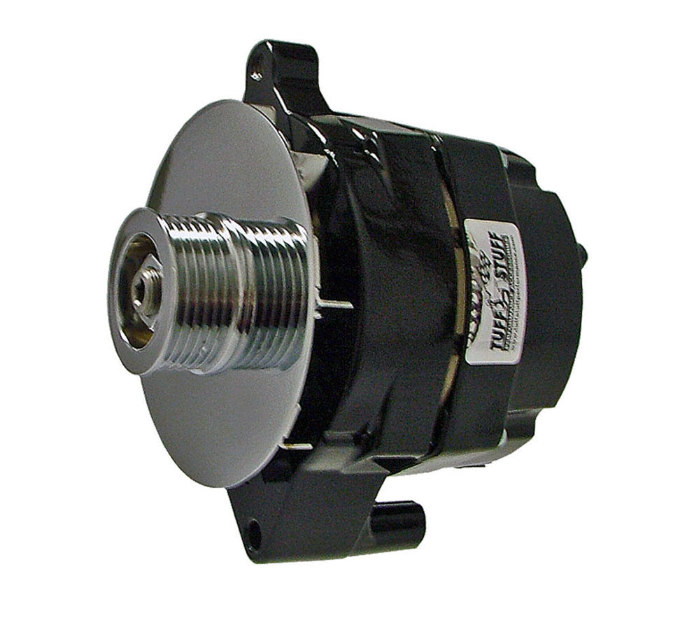 TUFF-STUFF 7068RF6G 100 Amp Alternator for Ford Vehicles, 12V, 1-Wire, 6-Rib Serpentine Pulley, Aluminum Case with Black Powder Coat Finish