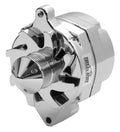 TUFF-STUFF 7069ABULL6G Ford Alternator, 140 Amp, Chrome Finish, 12V, 1-Wire, 6-Rib Serpentine Bullet Nose Pulley
