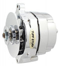 TUFF-STUFF 7078NB Ford Alternator with 70 Amp Output, Chrome Finish, 12V, 1-Wire Connection, Single V-Belt Pulley, Aluminum Case
