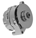TUFF-STUFF 7078NC Ford Alternator, 100 Amp, Chrome Finish, 12V, External Regulator, Single V-Belt Pulley