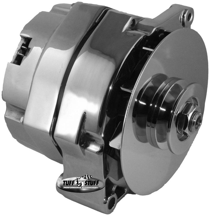 TUFF-STUFF GM Alternator 7102NC 100 Amp 12V Chrome Aluminum Case External Regulator