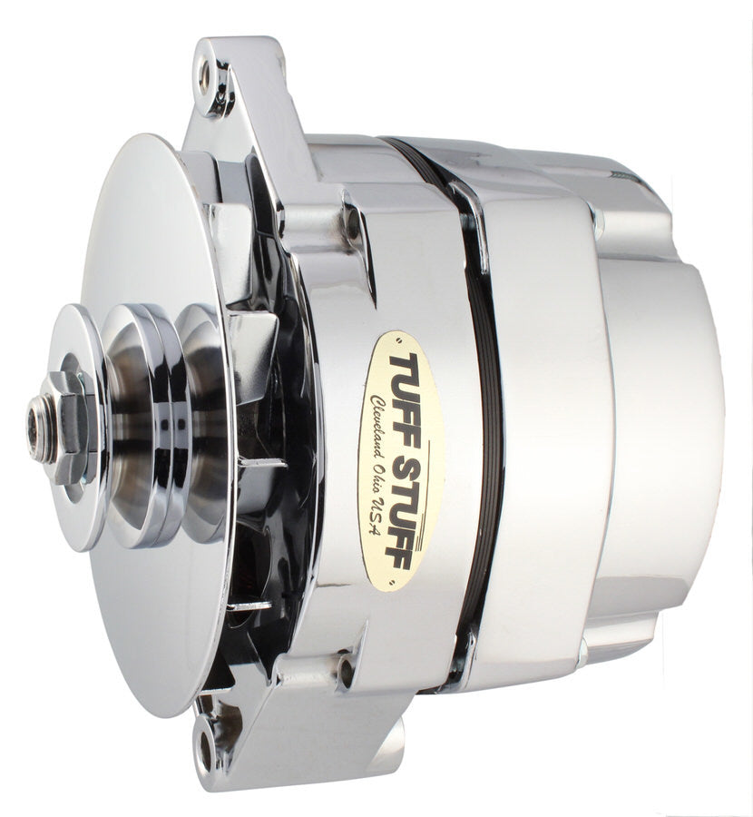 TUFF-STUFF GM Alternator 7127ND12, 100 Amp, 12V, 1-Wire, Chrome Finish