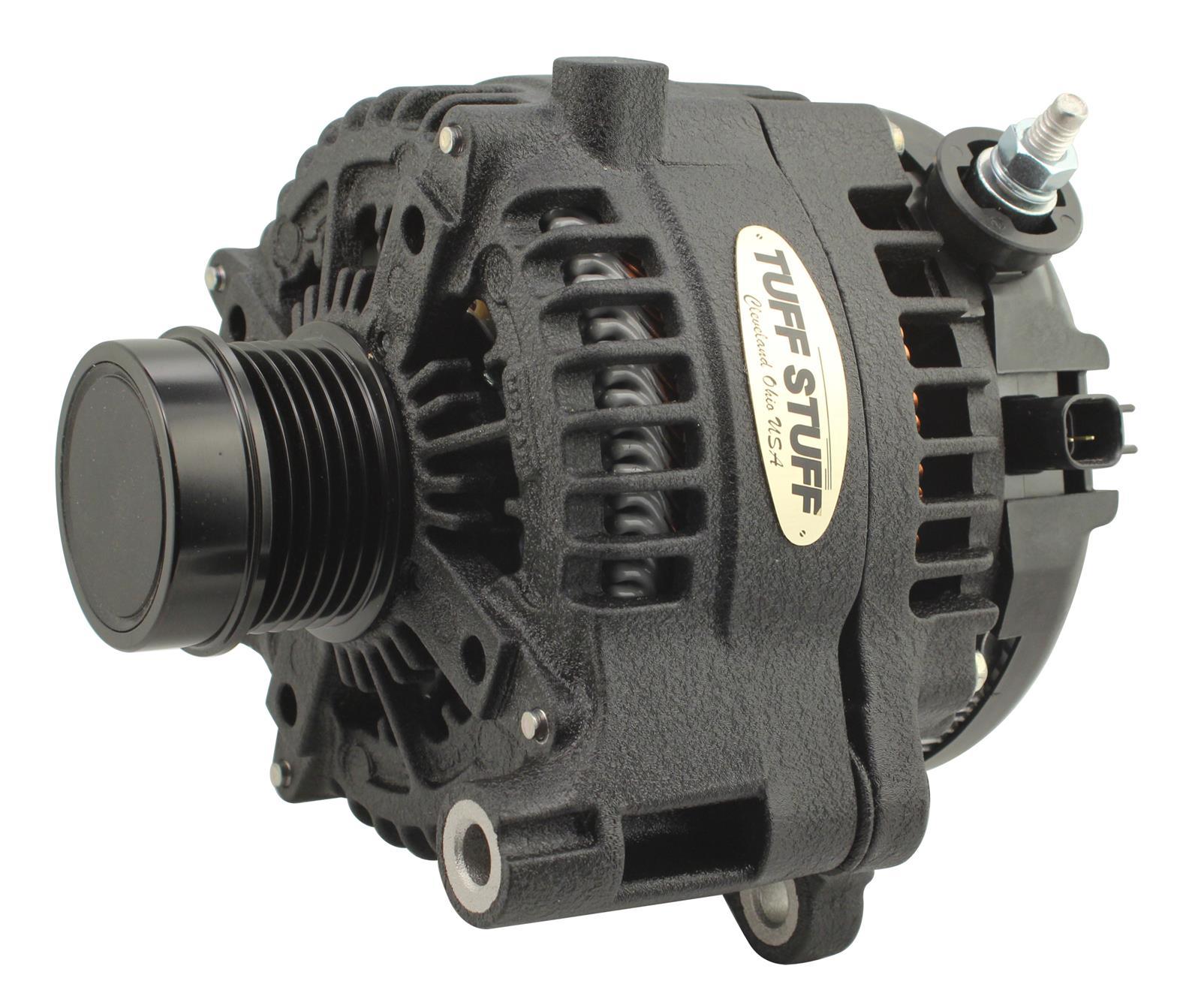 TUFF-STUFF 7517B 240 Amp Alternator for Jeep Gladiator and Wrangler JL, 12V, External, Aluminum Case with Black Powder Coat Finish