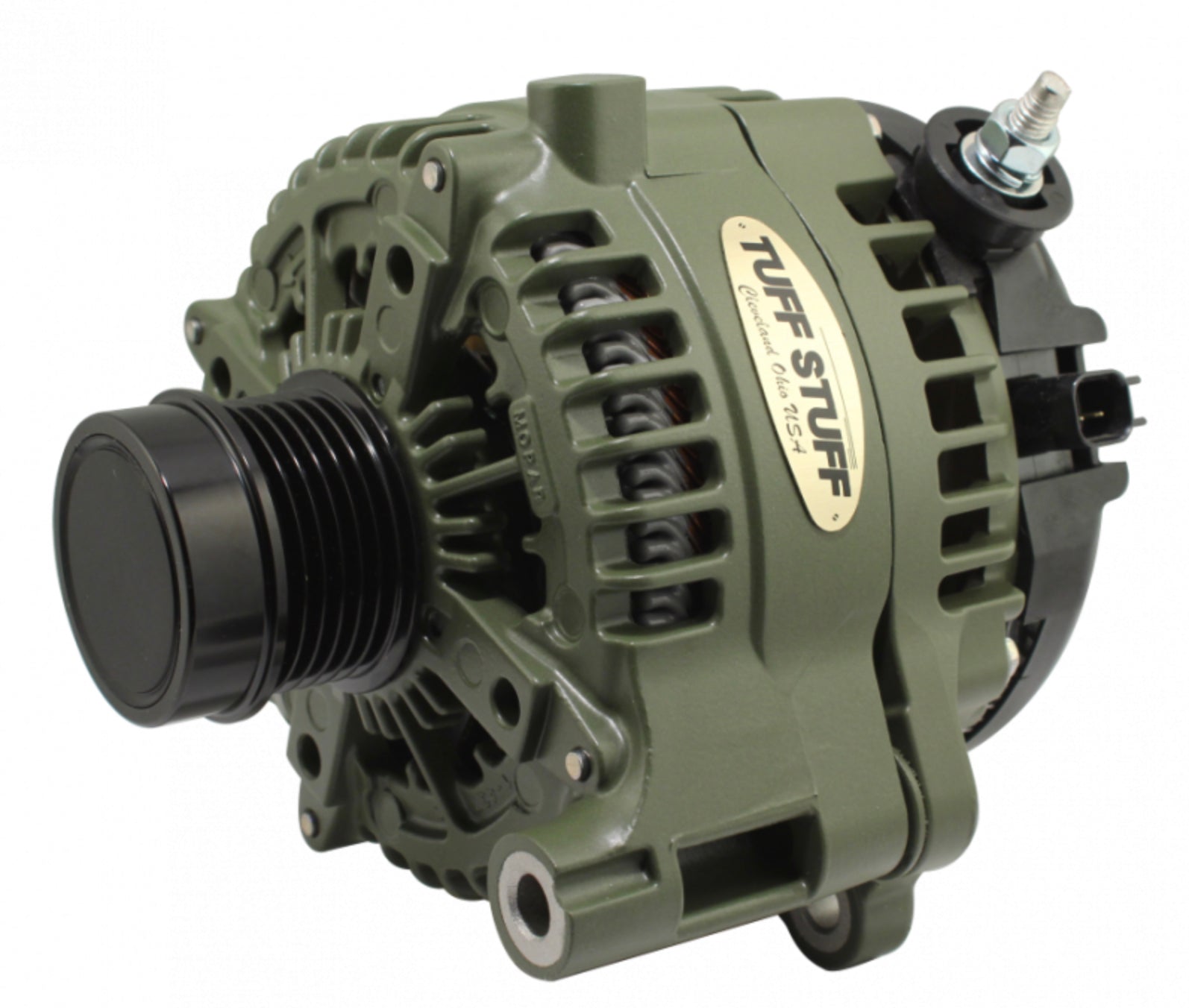 TUFF-STUFF 7517G 240Amp Alternator for Jeep Gladiator and Wrangler JL in Army Green