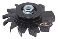 Tuff Stuff 7600AB Alternator Pulley and Fan Kit for V-Belt Systems, 2.625 Inch Diameter, Black Powder Coat Steel