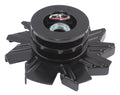 Tuff Stuff 7600BB Alternator Pulley and Fan Kit with Black Powder Coat, Steel, 2-Groove V-Belt Design
