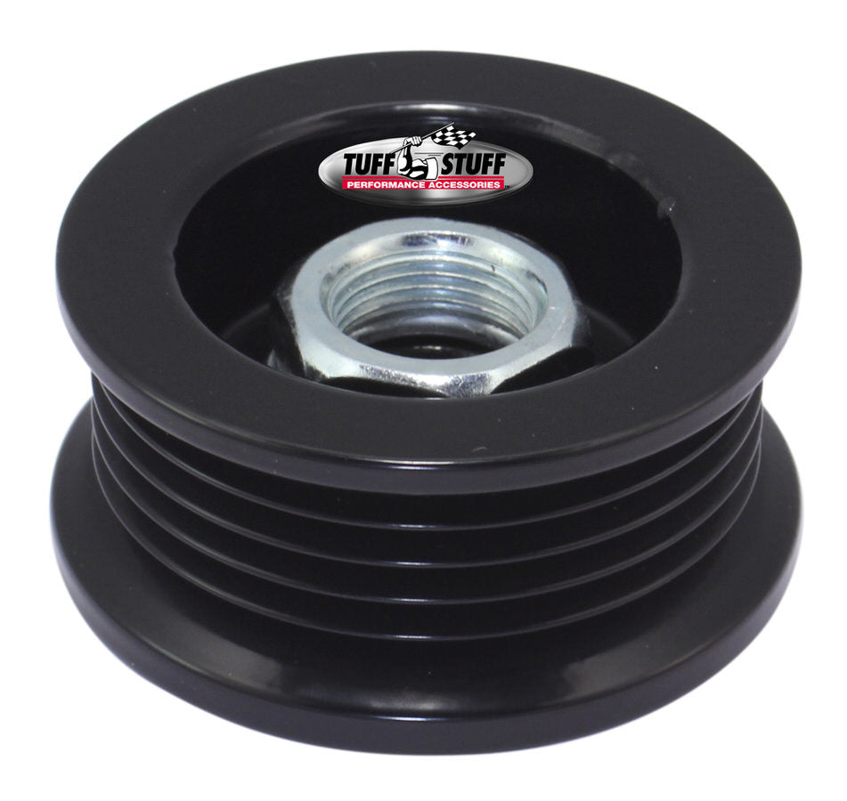 TUFF-STUFF Alternator Pulley 7610BB Stealth Black 5-Rib Serpentine Drive, 2.31 Inch Diameter