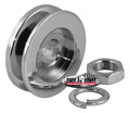 TUFF-STUFF 7610E Alternator Chrome Single V-Belt Pulley with 2.25-Inch Diameter and Hardware