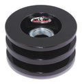 TUFF-STUFF 7610FB Alternator Pulley Double V, 2 Grooves, 2.63 Inch Diameter, Black Powder Coat Steel