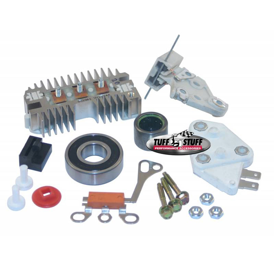 TUFF-STUFF 7700B Alternator Rebuild Kit for GM 10SI 1-Wire Alternators including Bearings