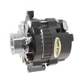 TUFF-STUFF GM Alternator 7937BST6G 120 Amp 12V with 6-Groove Serpentine Pulley and Aluminum Black Powder Coat Finish