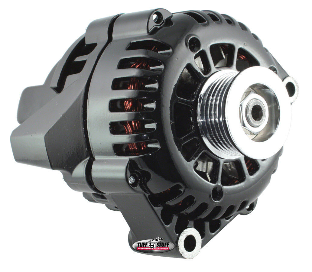 TUFF-STUFF GM Alternator LS 175Amp 12V 1-Wire Aluminum Case Black TFS8242NB