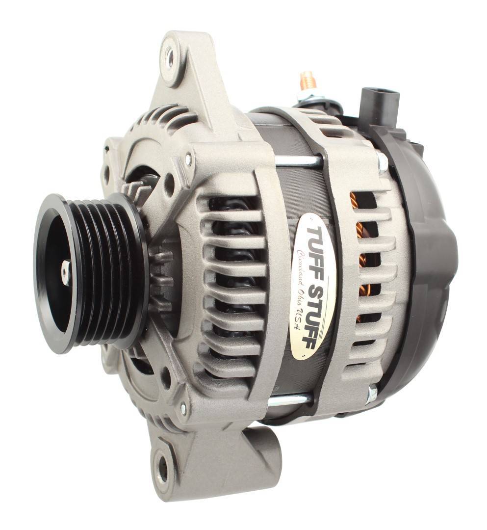 TUFF-STUFF 8319FC6G1W 225 Amp Alternator with 6-Groove Serpentine Pulley and Aluminum Case for GM Vehicles