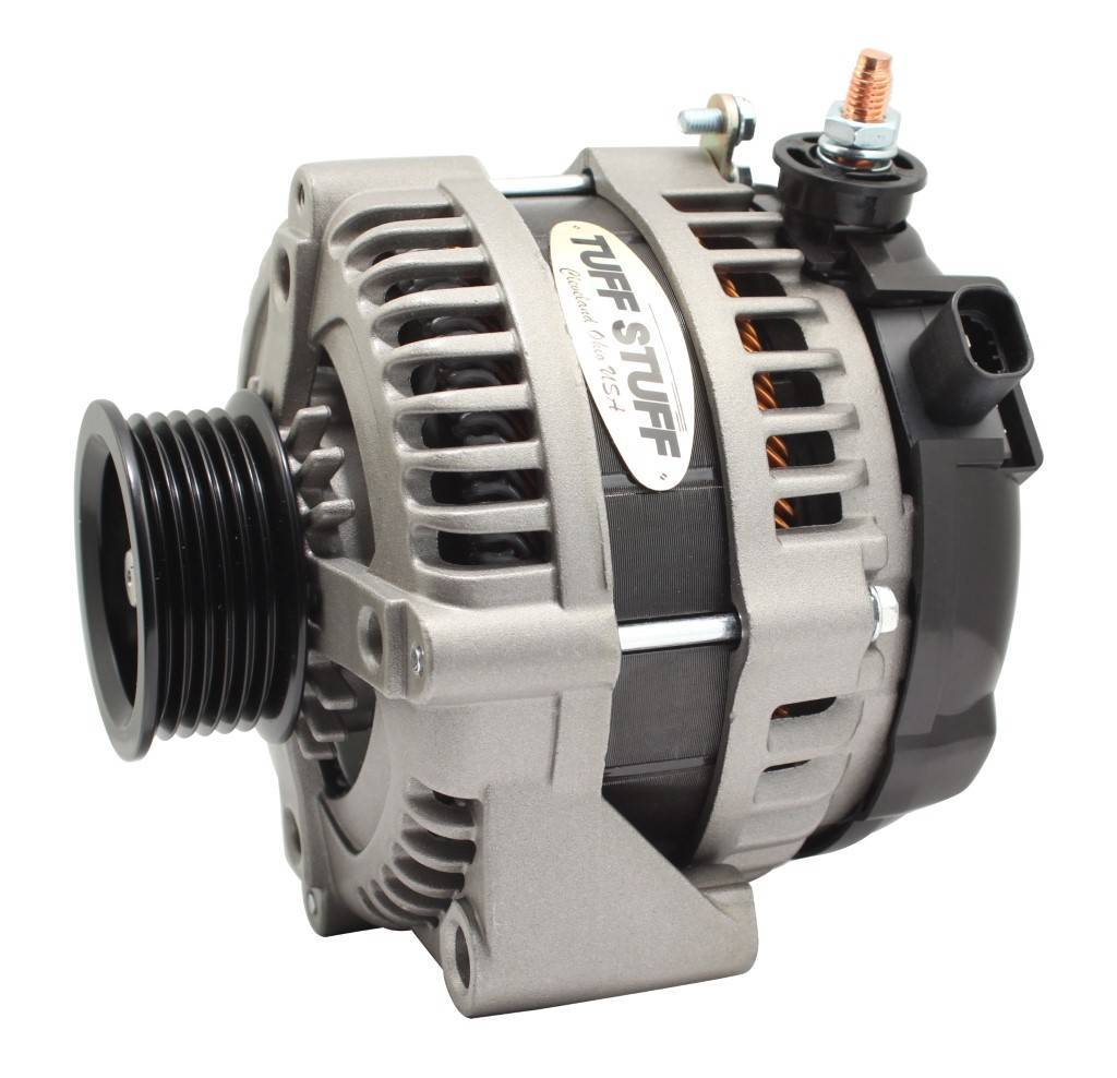 TUFF-STUFF 8320FC6G1W 225 Amp Alternator with 6-Groove Serpentine Pulley and Aluminum Case