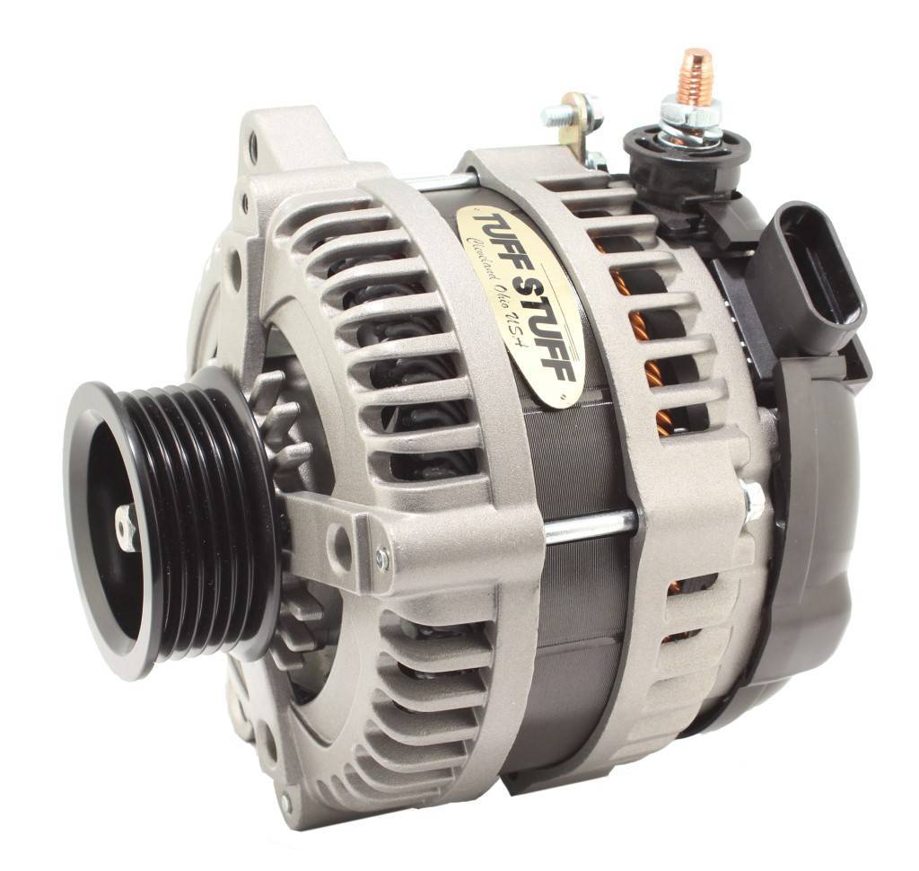 TUFF-STUFF 8320FC6GOE 225 Amp Alternator with 6-Groove Serpentine Pulley and Aluminum Case