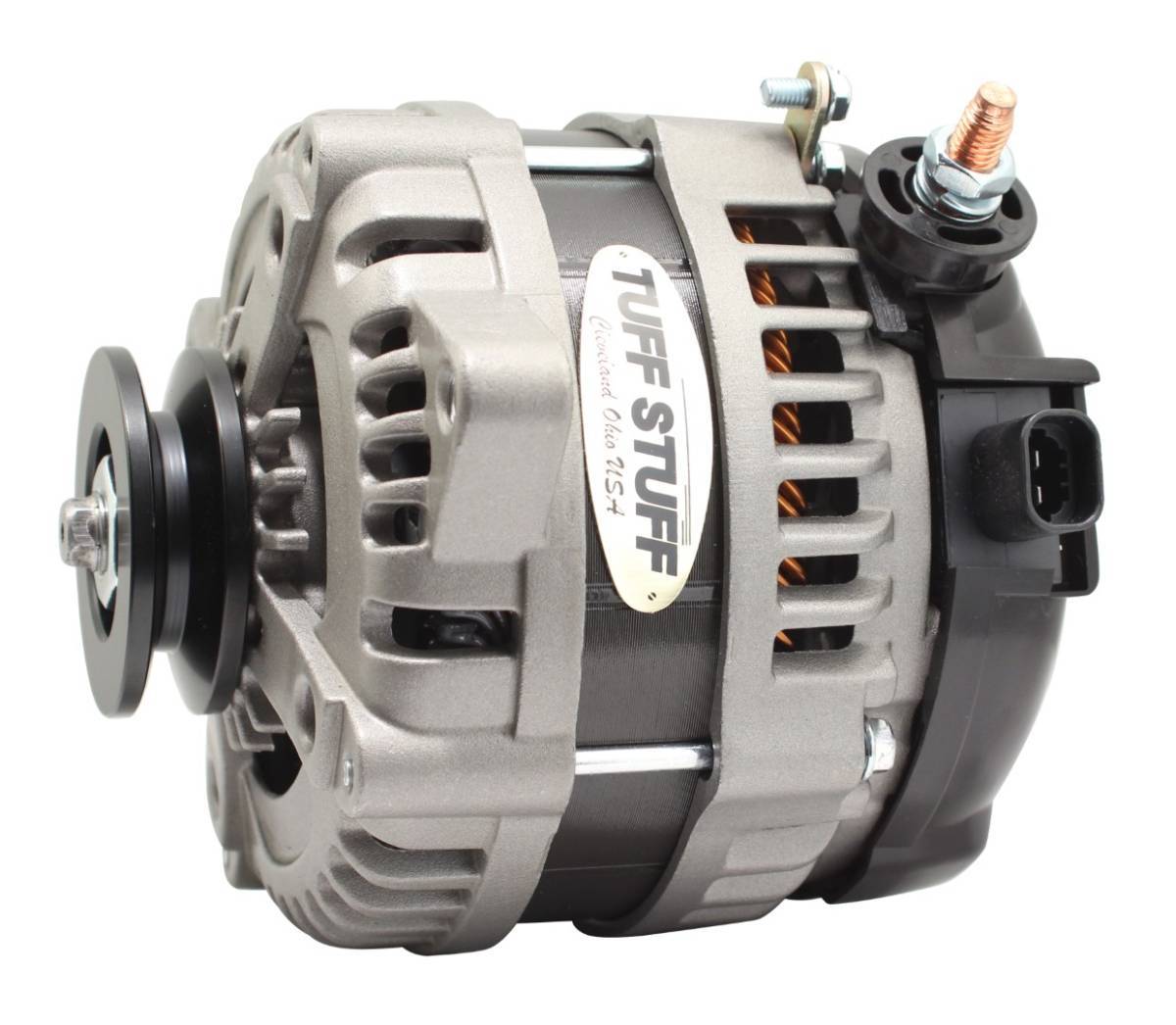 TUFF-STUFF 8321FC1G1W Factory Cast Plus 225 Amp Alternator, 12V, Single V-Belt Pulley