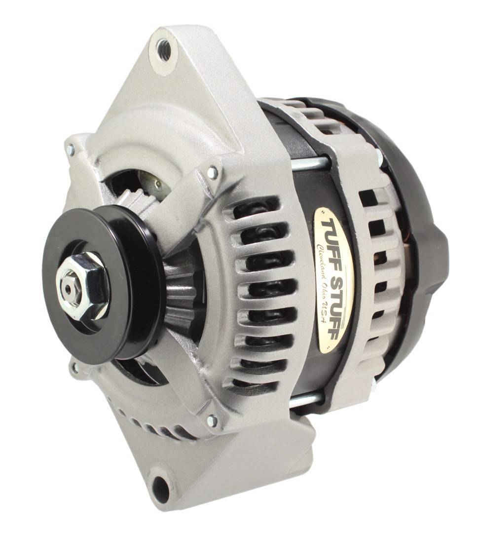 TUFF-STUFF 8441FC1G1W 225 Amp Alternator with Single V-Belt Pulley for Ford Vehicles