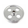 Tuff Stuff 8489A Power Steering Pump Pulley, 6-Rib Serpentine, Chrome Steel, 5.25 Inch Diameter