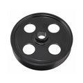 TUFF-STUFF 8489B Power Steering Pump Pulley 6-Rib Serpentine Belt Drive, 5.25 Inch Diameter, Steel with Black Powder Coat Finish