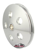 TUFF-STUFF Power Steering Pump Pulley V-Groove Chrome 8492A