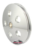 TUFF-STUFF Power Steering Pump Pulley 8492B V-Groove Aluminum Polished 4.56 Inch Diameter