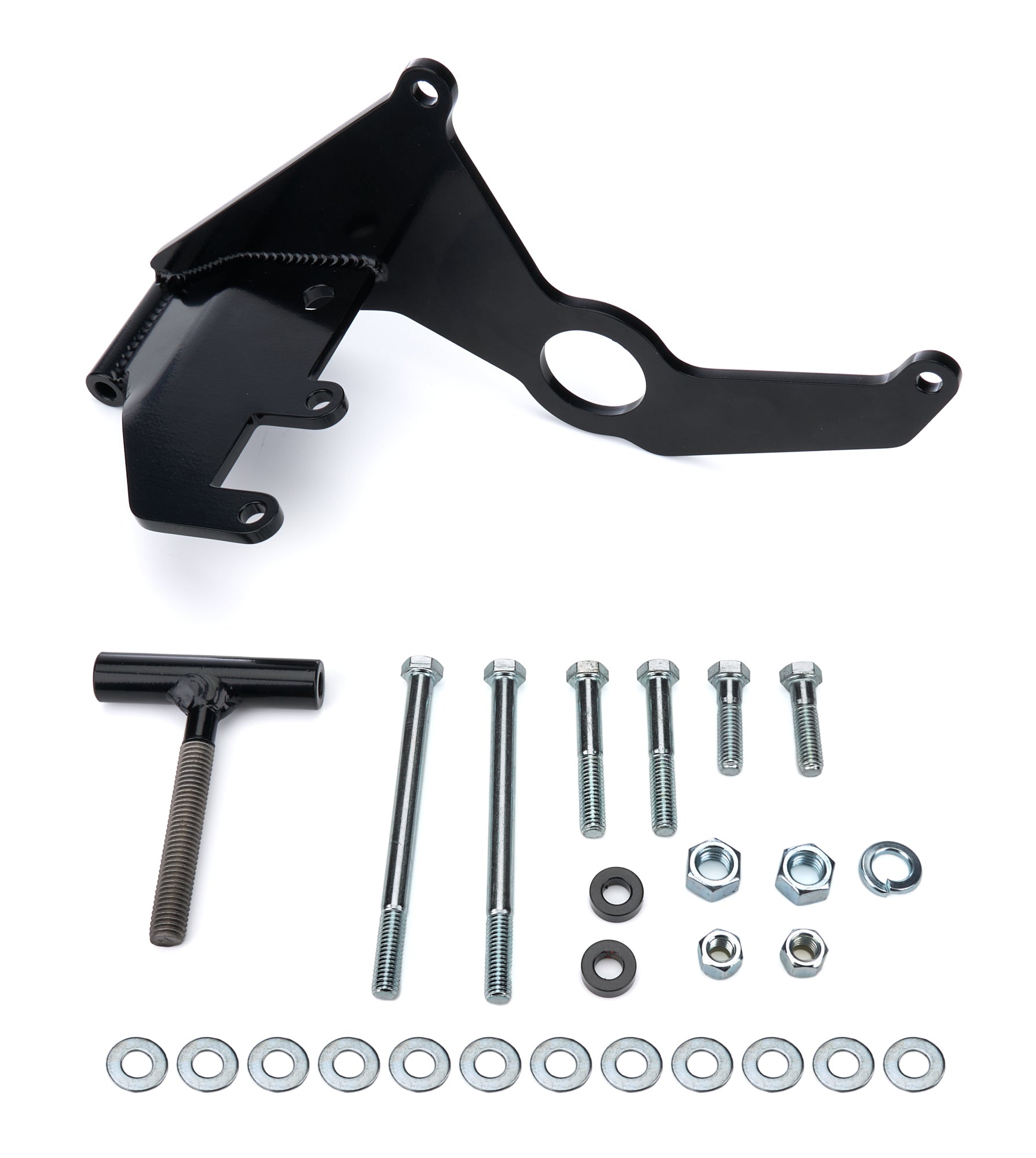 TUFF-STUFF 8494B Air Conditioning Compressor Bracket for Small Block Chevy with Sanden SD508 Compressor and Long Water Pump