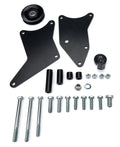 TUFF-STUFF 8496B Air Conditioning Bracket for Big Block Chevy with Sanden SD508 Compressor and Long Water Pump, Passenger Side, Steel, Black Powder Coat