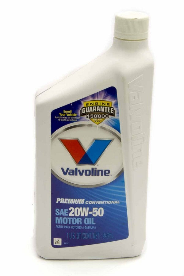 Valvoline HD 20W50 Conventional Motor Oil, 1 Quart Bottle