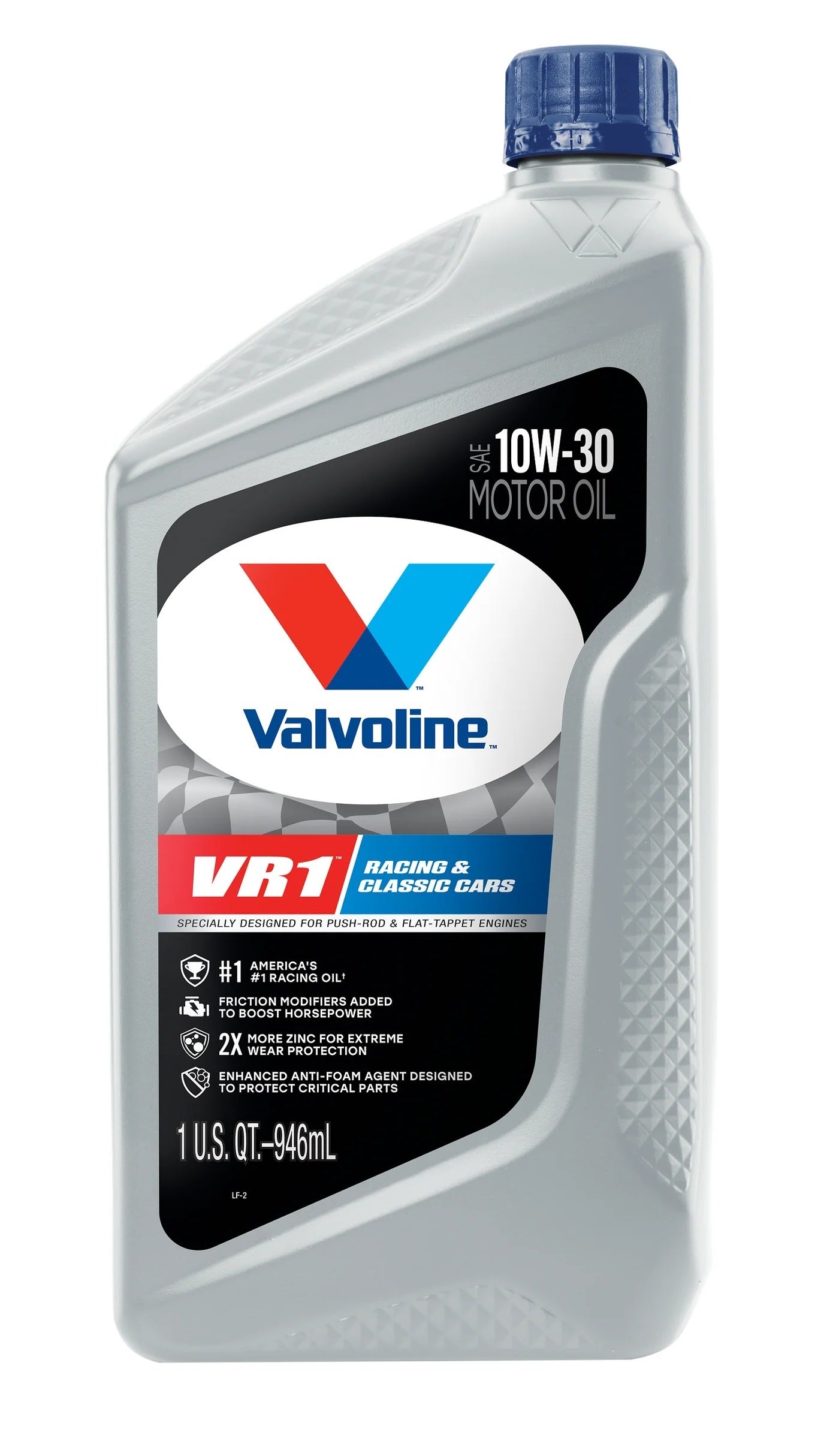 Valvoline VR1 Racing Oil 10W30 High Zinc Conventional 1 Quart Bottle