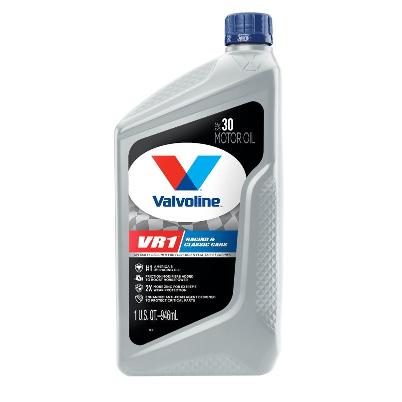 Valvoline VR1 Racing Motor Oil 30W with High Zinc, 1 Quart
