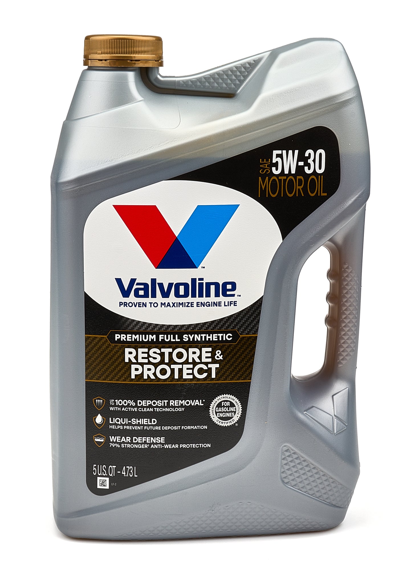 Valvoline 904566-C 5W30 Synthetic Motor Oil, Restore & Protect, 5 Quart Jug