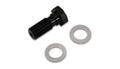 Vibrant Performance Banjo Bolt, 7/16-24 Inch Thread, 23 mm Length, Aluminum, Black Anodized